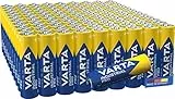 VARTA Pile AA, confezione da 100, Industrial Pro, Batterie Alcaline, 1,5V, pacco di stoccaggio in imballaggio ecologico, Made in Germany [Esclusivo su Amazon]