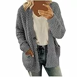 MaNMaNing Donna Giacca Invernale Cappotto cardigan donna casual taglie forti tasche maglione felpa capispalla bottoni