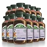 Antica Erboristeria 2 in 1 Shampoo Nutriente Latte di Mandorla, Shampoo e Balsamo per Capelli Rovinati con Ingredienti Naturali, 12 pezzi x 225 ml