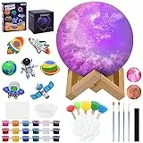 Vicloon Lampada Luna Kit 3D Set Pittura Giocattolo Bambini, Disegno con Figurine SpazialiKitm, Giocattolo Bambina Set Pittura, Creativi Gadget Compleanno Bambini per Bambini 3 4 5 6 7 8 9 10 11 12+