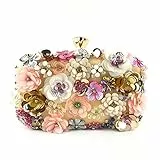 Jywmsc Donna Borsa Sera Fiore Pochette Nozze Pochette da Sera Eleganti Borsette