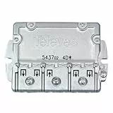 CABLEPELADO - Distributore Distributore - Splitter - coassiale - connessione easyF - minima smorzamento del segnale - 5-2400mhz - 4 uscite