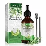 Olio Di Rosmarino Per Capelli, Rosemary Oil for Hair Growth, 100% Naturale Olio Essenziale Rosmarino Per Capelli Secchi e Danneggiati, Stimolano la Crescita dei Capelli, 60ml