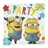 amscan- Tovaglioli Cattivissimo Me Minion Party, Multicolore, 9907314