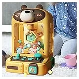 Alacritua Mini Claw Machine, Candy Doll Grabber con Luci Interattive E Musica Macchina per Caramelle Macchina Pesca Pupazzi Regali per Adulti Ragazze Ragazzi,Bear