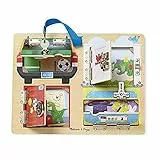 Melissa & Doug - Tavola con Serrature e Chiavistelli | Sviluppo Attivita' Cognitive e Motorie | Gioco Educativo | 3+ | Regalo Bambini Bambine