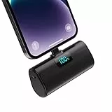 HETP Mini Power Bank 5200mAh, 20W PD Ricarica Rapida Powerbank, Ultra Compatto Caricatore Portatile con LCD Display Batteria Esterna per iPhone 14/14Pro Max/13/13 Pro Max/12/12Pro/11/X/XR/8/7/6 ecc