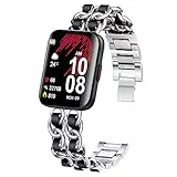 Blueshaweu Cinturino da donna compatibile con Kuizil K21 Smartwatch da 1,69', cinturino in acciaio inox, cinturino di ricambio per smartwatch Kuizil K21