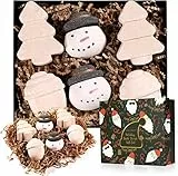 Body & Earth Bombe da Bagno Effervescenti 6 Pezzi con Oli Essenziali Naturali, Bath Bamb Set con Trattamento Spa Fragrante, Idee Regalo per Natale Compleanno o Anniversario-Lavanda, Rosa e Vaniglia