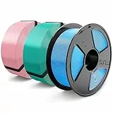 SUNLU Meta PLA Filamento 1.75mm, MasterSpool Filamento PLA Meta per Stampante 3D, Bobina Riutilizzabile Ecologica, Precisione Diametro +/- 0,02 mm, 1kg Bobina, Totale 3kg, Blu+Verde+Rosa Sakura