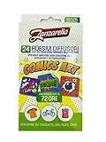 Zanzarella, 24 Adesivi Antizanzare Diffusori Comics Art, con Repellente per Zanzare A Base di Oli Essenziali Naturali, Senza Insetticida, Decorativi, Applicabili a Diverse Superfici, Attivi Fino a 72h