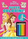 Princess. Super coloring. Con adesivi. Ediz. a colori. Con 8 matite colorate