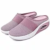 Eogrokerr Pantofole morbide per donne signore, sandali ortopedici a rete con cuscino d'aria, pantofole casual traspiranti, rosa, 39