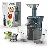 Imetec Succovivo SJ4 1300 Estrattore di Succo Professionale a Freddo, Spremitura Lenta 50 Giri/Min, Filtro per Succhi, Accessorio per Granite e Sorbetti, pulizia in 2 minuti