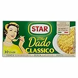 STAR Il Mio Dado Classico, Ricco di Sapore, Verdure e Olio Extravergine d'Oliva, 30 Dadi, 300gr, senza conservanti, senza lattosio e senza glutine. Ottimo insaporitore per ogni ricetta