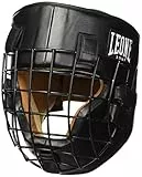 LEONE 1947, Casco Fighter, Unisex - Adulto, Nero, M, CS424