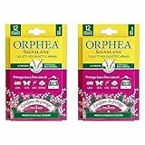 Orphea Patchouli Salvalana, Cassetti E Armadi 12 foglietti, Fragranza Malesia, Media (Confezione da 2)