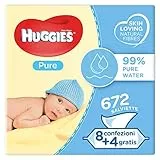 Huggies Pure Salviette Umidificate per Bambini, 672 Salviette