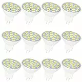 Jenyolon MR11 GU4 - Lampadine a LED bianco neutro, 2,5 W, 12 V, 4000 K, 300 lm, ricambio per lampadine alogene da 20-25 W, GU4 MR11, angolo di diffusione 120°, confezione da 12 pezzi
