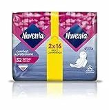 Nuvenia - Assorbente Sottile Normal con Ali - Superficie Morbida e Controllo Odori - Confezione da 32 Assorbenti