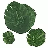 Comius Foglie Tropicali, Foglie di Piante Artificiali di Monstera Fiori Hawaiian Luau Party Jungle Beach tema barbecue decorazioni per feste di compleanno forniture (45 Leaves)