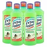 5x Lysoform Protezione Completa Disinfettante Cedro e Bergamotto Pavimenti Presidio Medico Chirurgico - 5 Flaconi da 1,25 litri ognuno