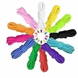 Hileyu Paracord per paracadute braccialetto, 12 colori paracord e 24 fibbie Paracord Kit bracciale corda di sopravvivenza all'aperto bracciali giardinaggio guinzagli collana cani portachiavi fai da te