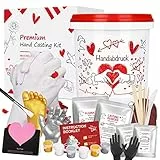 JOYBOY Kit Calco Mani Famiglia 3D Set Completo di Gesso e Alginato per Scultura e Stampi, Kit Calco Mani per stampi Mani Coppia e Famiglie, Regalo Idea per Lui e Lei