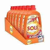 Sole Detersivo Lavatrice Proteggi colore 287 Lavaggi, (7x41), Formula igienizzante, Detersivo Lavatrice Liquido Proteggi colore, rimuove le macchie a basse temperature