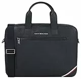 Tommy Hilfiger TH Central-Borsa per Computer Sottile, Uomo, Nero, One Size
