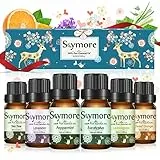 Skymore Kit Oli Essenziali, 6 Set di Olio Essenziale Aromaterapia di Lavanda, Eucalipto, Limone, Tea Tree, Menta, ecc.Oli Essenziali Naturali per Diffusori e Umidificatore, Idea Regalo