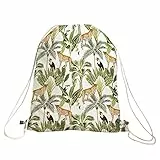 NERTHUS FIH 838 Zaino Jungla, chiusura a corda, tasca interna con cerniera, leggero e resistente