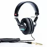 Sony MDR-7506 Cuffie Stereo, Dinamiche Professionali, Driver da 40 mm, Adattore 3.5mm / 6.3mm, Nero