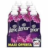 Lenor Ammorbidente Lavatrice Concentrato, 200 Lavaggi (8X25), Ametista Rosa E Note Di Muschio, Freschezza Di Lunga Durata E Morbidezza, Lenzuola Profumate