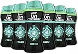 Lenor Profumatore Bucato Perle Profumate Lavatrice, Unstoppables Fresh, Confezione da 6 (6 x 210 g), Intensificatore di Profumo, Maxi Formato, 100% Plastica Riciclata