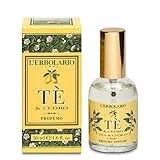 L'Erbolario, Profumo Unisex Te' & Cedro, Tonico e Vitale, Note di Legno di Cedro, Fragranza Agrumata e Fruttata, Formato 50 ml