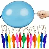 THE TWIDDLERS - 50 Palloncini Grandi con Elastico, Punchball Balloons per Feste - Ideale Giochi Compleanno - Dimensione 46cm