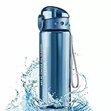 Uootach Borraccia Sportiva, Bottiglia d'Acqua 780ml, Borraccia a prova di perdite senza BPA, Senza Perdite, per sport, palestra, ciclismo, ufficio, scuola, campeggio bottiglia d'acqua sportiva(Blu)