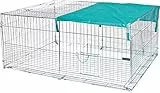 Kerbl - Recinto per Esterni, Anti-Fumo, 144 x 112 x 60 cm