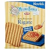 Mulino Bianco Fette Biscottate Rigate, Senza Olio di Palma, Ideali da Spalmare, 315 g