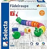 Selecta - Gioco con bruco e dadi, da infilare, in legno, 63005