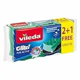 Vileda Ondattiva Milleusi Spugna Abrasiva Antigraffio, 4 Pezzi