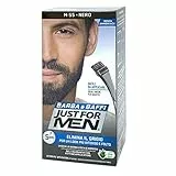 Just For Men Barba E Baffi Colore Permanente Con Pennello Nero M55 2X 14ml