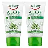 2x Equilibra Aloe Protezione Naturale Crema Mani e Unghie con Olio di Mandorle Dolci e Burro di Karité Idratante Protettiva Lenitiva Delicata Nutriente Naturale Non Unge - 2 Flaconi da 75ml ognuno