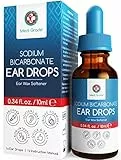 Medi Grade Gocce per Orecchie al Bicarbonato di Sodio - Gocce Orecchie con Contagocce – Pulisci Orecchie per Uso Domestico – Gocce Auricolari per Pulizia Orecchie