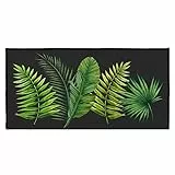 DOUCEUR D'INTERIEUR Tropical Green Tappeto Decorativo Rettangolare, Multicolore, 120 x 50 cm