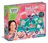 Clementoni Nail Lab-Esperimenti Scienza, Laboratorio Bambina, Kit per Realizzare Smalti, Gioco Scientifico 8 Anni, Versione in Italiano-Made in Italy, Colore, 19326
