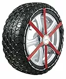 Michelin 92302 Catene da neve in tessuto Easy Grip J11, ABS e ESP compatibile, TÜV/GS e ÖNORM, 2 pezzi