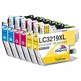 KINGWAY LC3219XL LC3219 Cartucce per LC3219XL Brother LC3217 compatibili con Brother MFC-J5730DW mfc-j6530dw MFC-J5330DW MFC-J5930DW MFC-J6930DW MFC-J5335DW MFC-J6935DW (6× Colore)