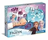 Clementoni-125 3 Disney Frozen 2-Magic Kit Temporanei, Banchetto con Penna per Tattoo, Gioco Creativo Tatuaggi Bambini 6 Anni, Multicolore, 18721